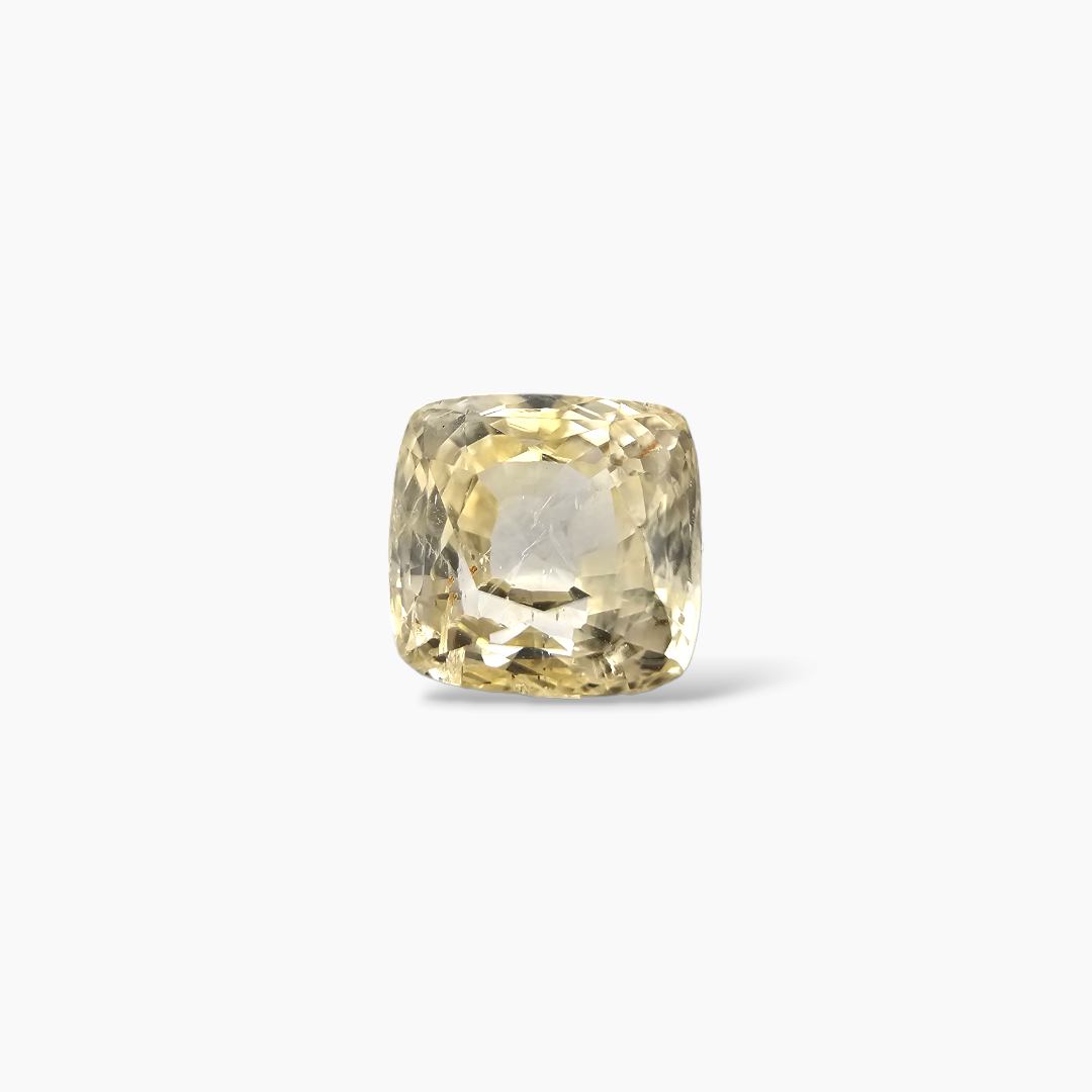 Natural Yellow Sapphire Stone 2.6 Carats 7.5× 6.5 mm