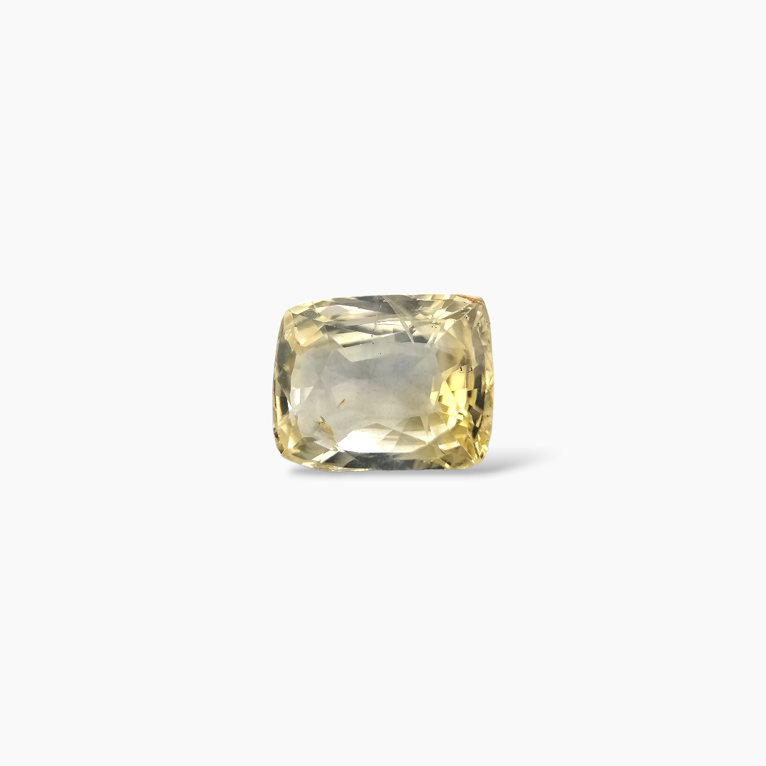 Natural Yellow Sapphire Stone 2.48 Carats 8× 6.5 mm