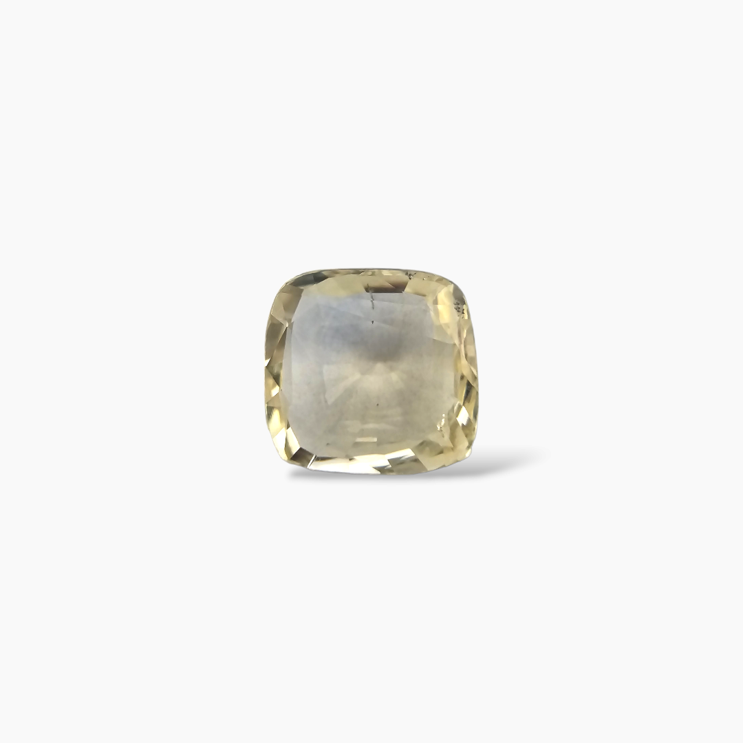 Natural Yellow Sapphire Stone 2.42 Carats 8× 7.5 mm