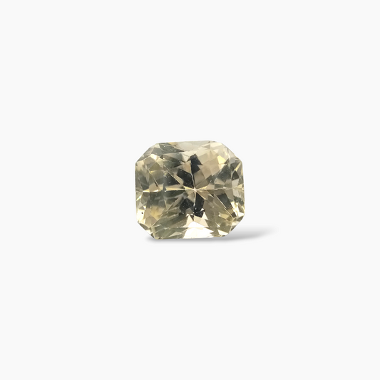 Natural Yellow Sapphire Stone  1.41 Carats 6.5 × 6 mm Asscher Cut