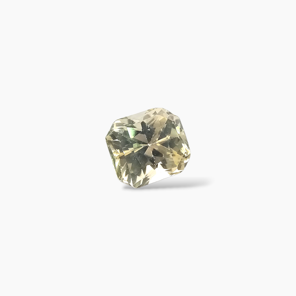 Natural Yellow Sapphire Stone  1.41 Carats 6.5 × 6 mm Asscher Cut