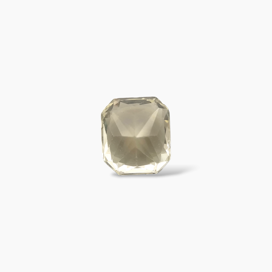 Natural Yellow Sapphire Stone  1.41 Carats 6.5 × 6 mm Asscher Cut