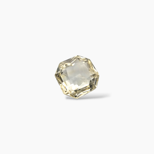 Natural Yellow Sapphire Stone  1.52 Carats 6.5 mm Asscher Cut
