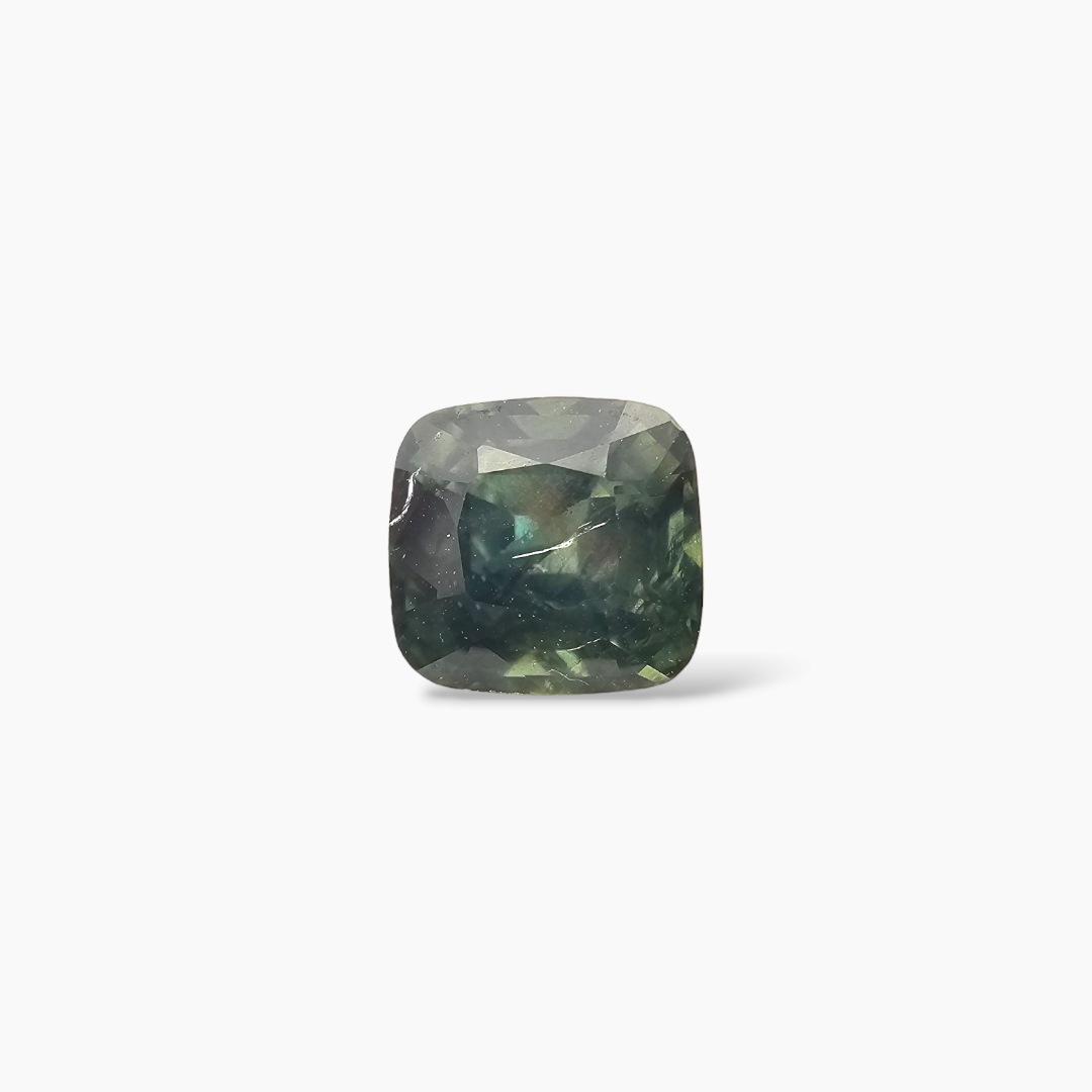 Natural Green Sapphire Stone Cushion 1.32 Carats