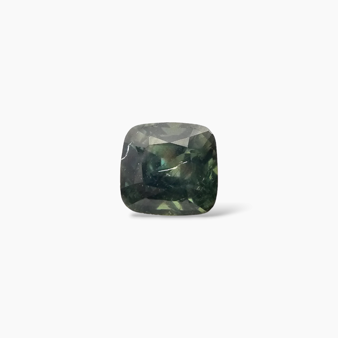 Natural Green Sapphire Stone Cushion 1.32 Carats