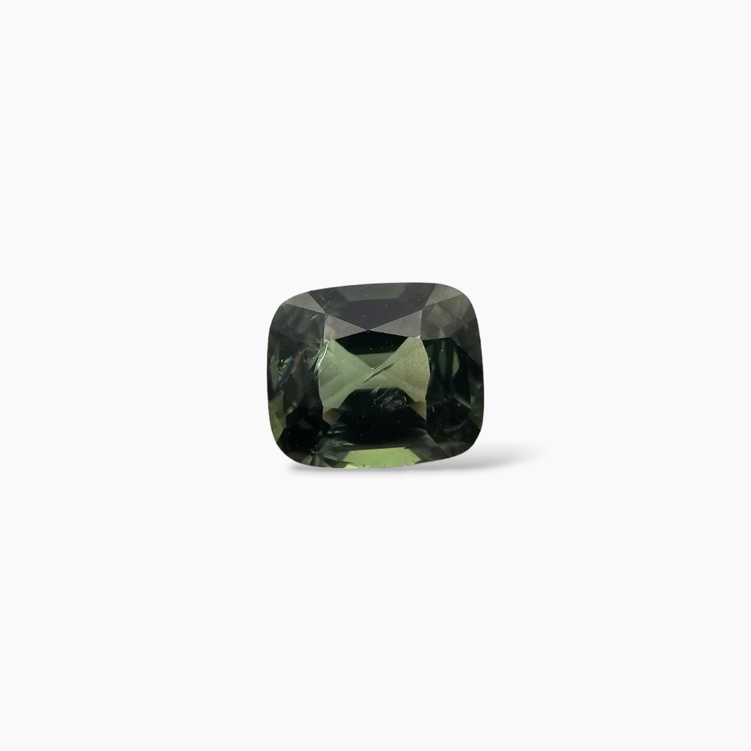 Natural Green Sapphire Stone Cushion 1.14 Carats