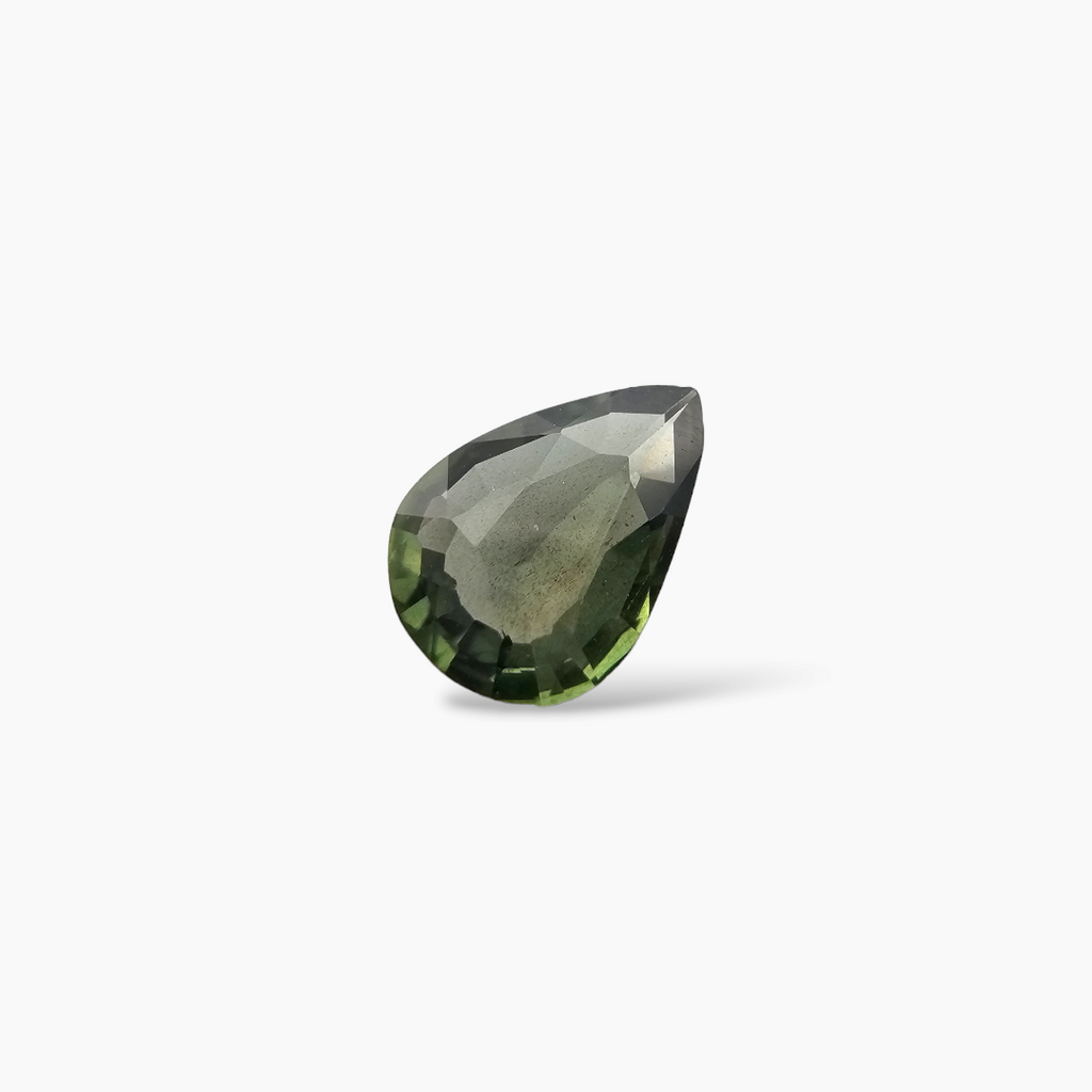Natural Green Sapphire Stone Pear 0.99 Carats 8.5x6 mm