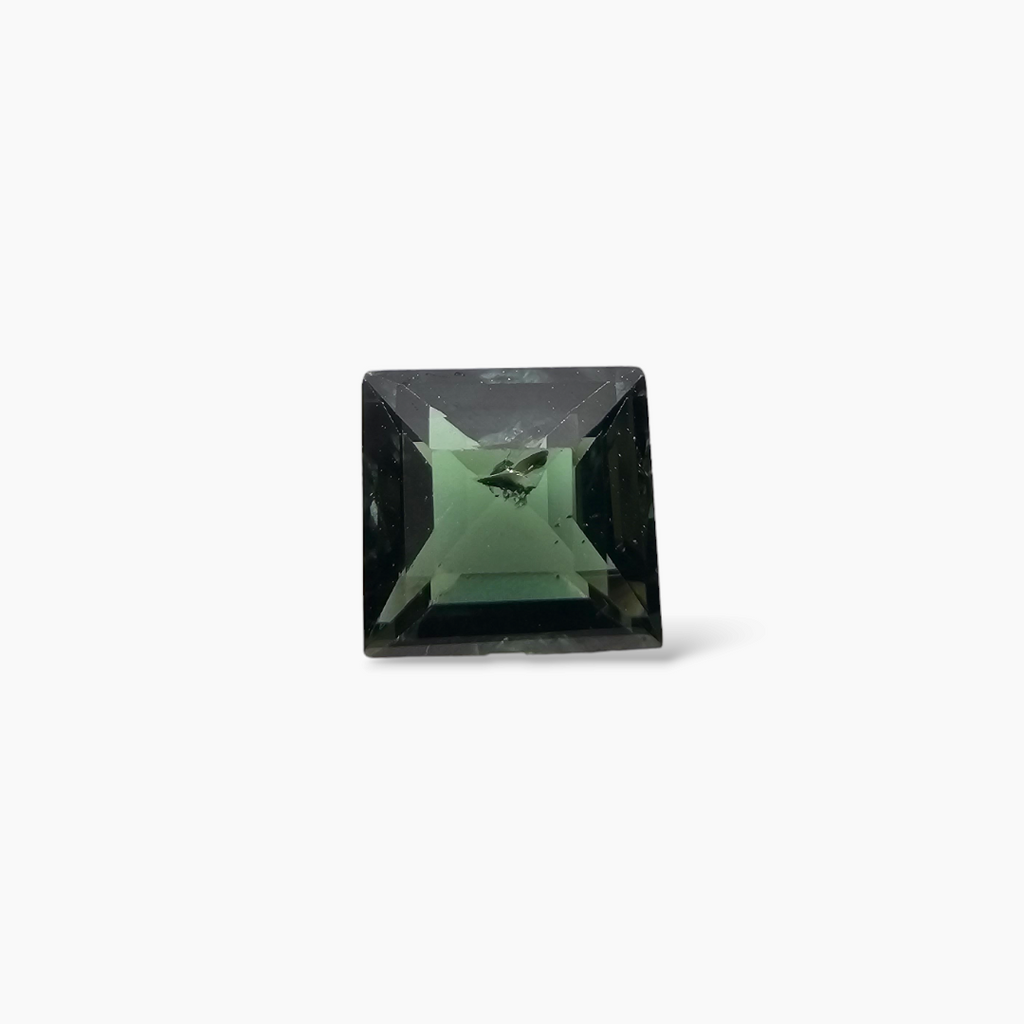 Natural Green Sapphire Stone Pear 0.88 Princess Cut 5.3 mm