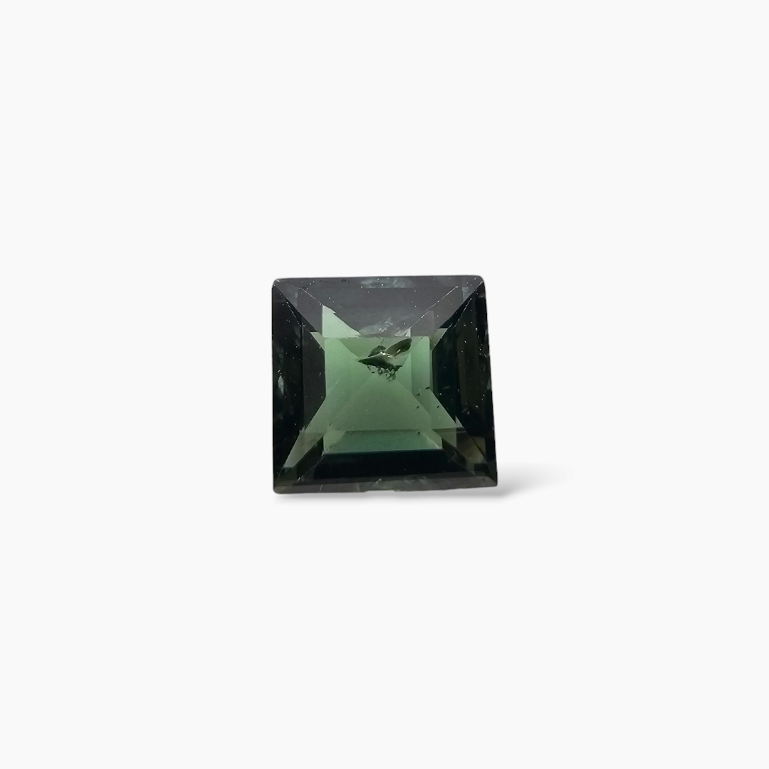 Natural Green Sapphire Stone Pear 0.88 Princess Cut 5.3 mm