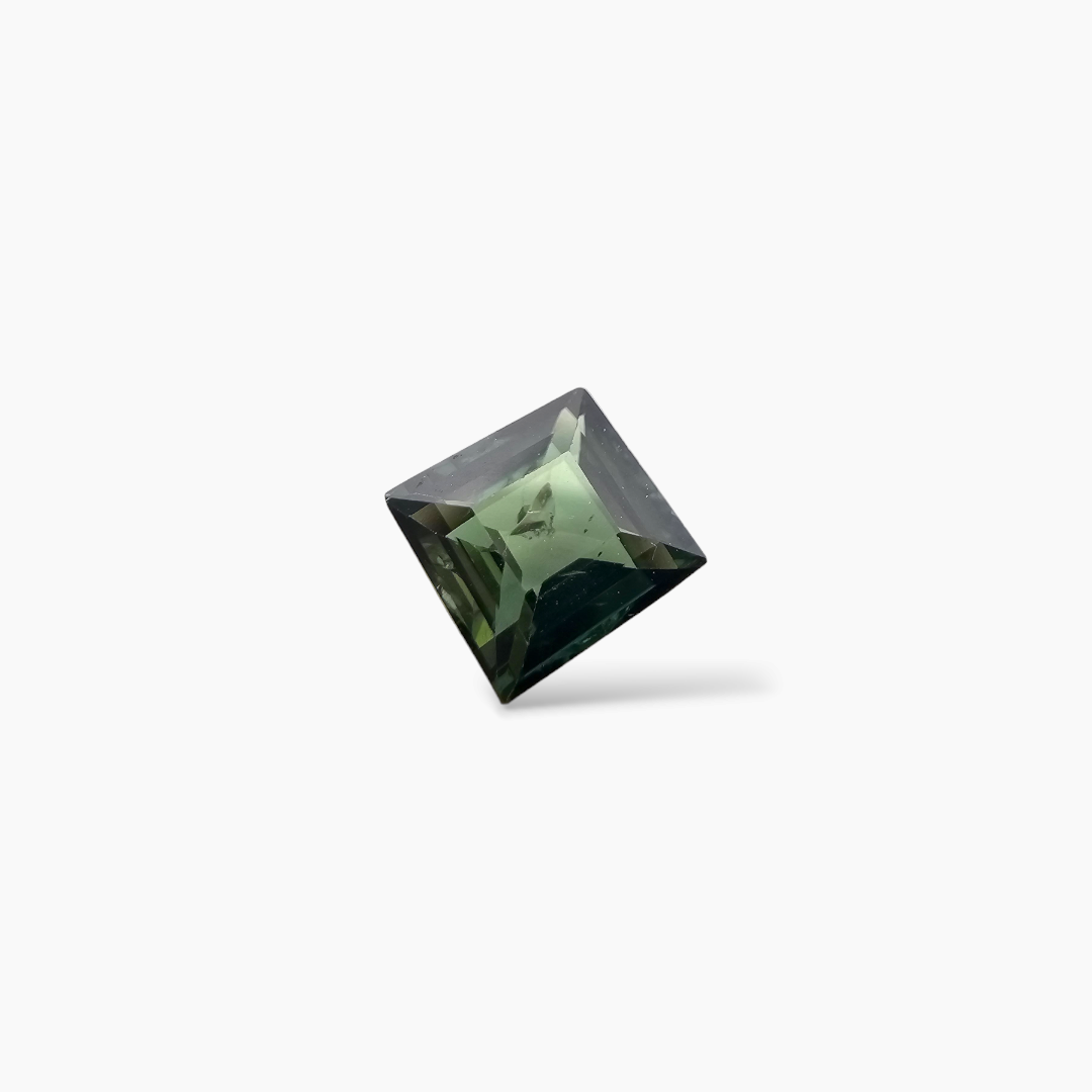 Natural Green Sapphire Stone Pear 0.88 Princess Cut 5.3 mm