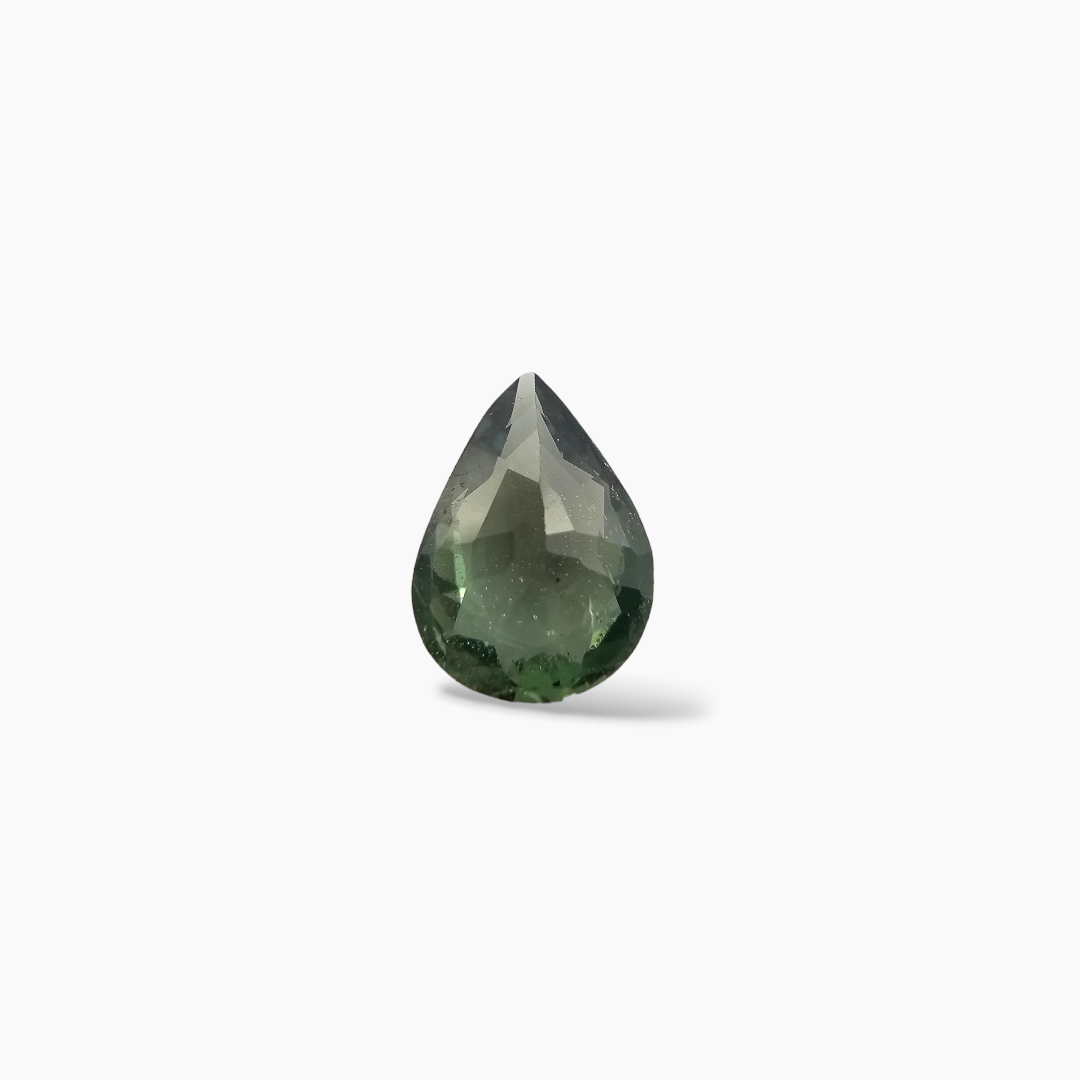 Natural Green Sapphire Stone Pear 0.98 Pear Cut 8.2x6.2 mm