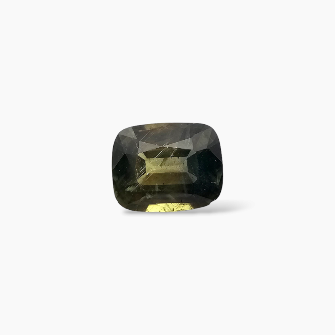 Natural Green Sapphire Stone Pear 1.43 Cushion Cut 7.4x5.9 mm