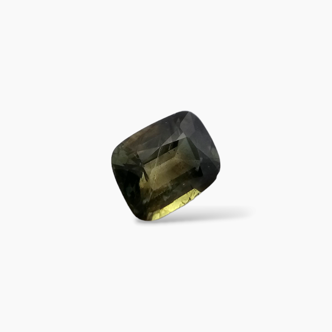 Natural Green Sapphire Stone Pear 1.43 Cushion Cut 7.4x5.9 mm