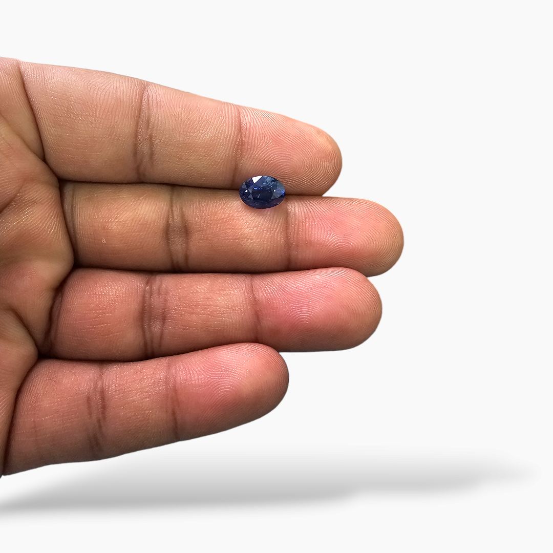 Natural Blue Sapphire Stone 2.50 Carats Oval Cut