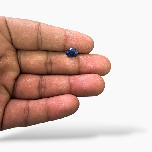 Natural Blue Sapphire Stone 2.50 Carats Oval Cut