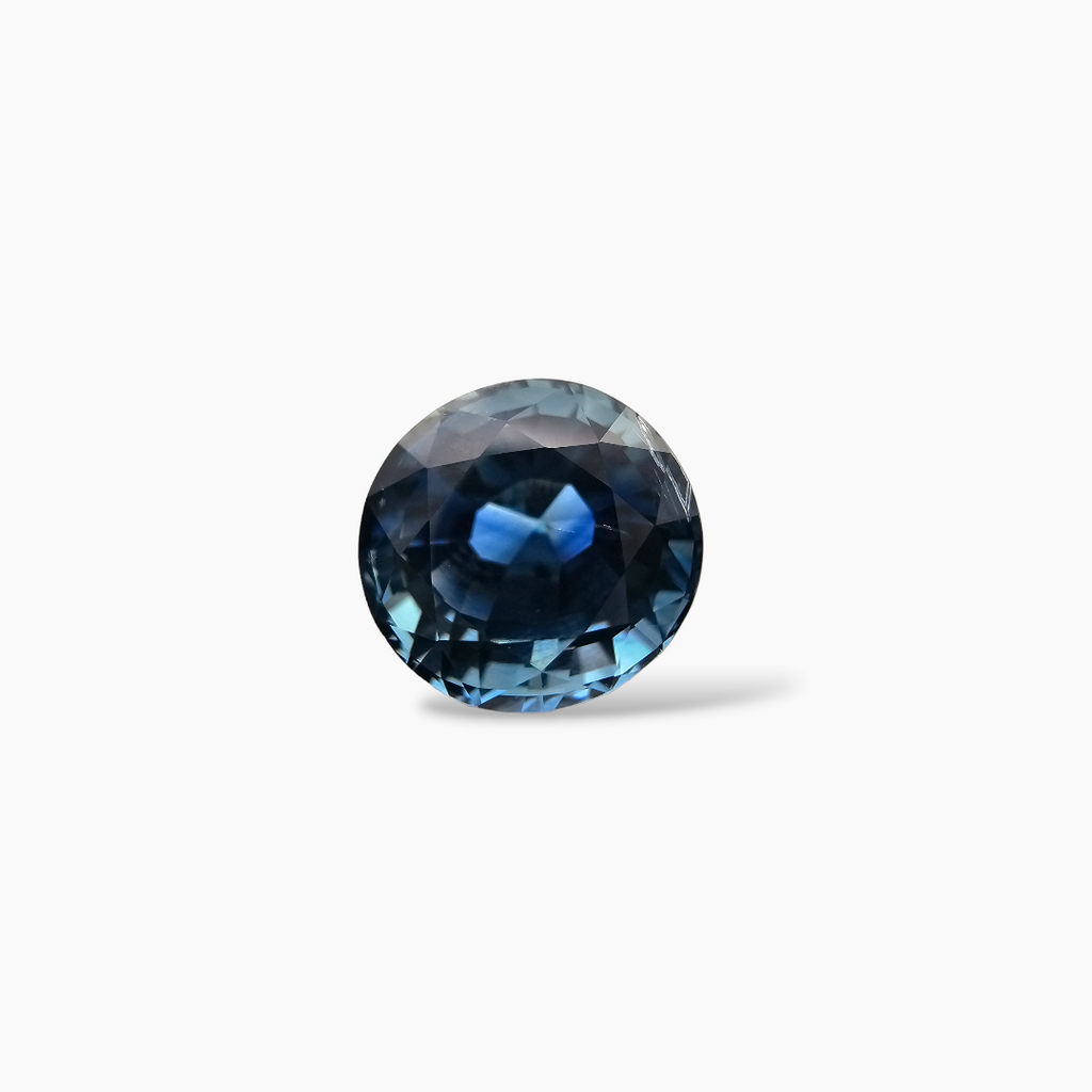 Natural Teal Sapphire Stone 5.06 Carats Round Shape