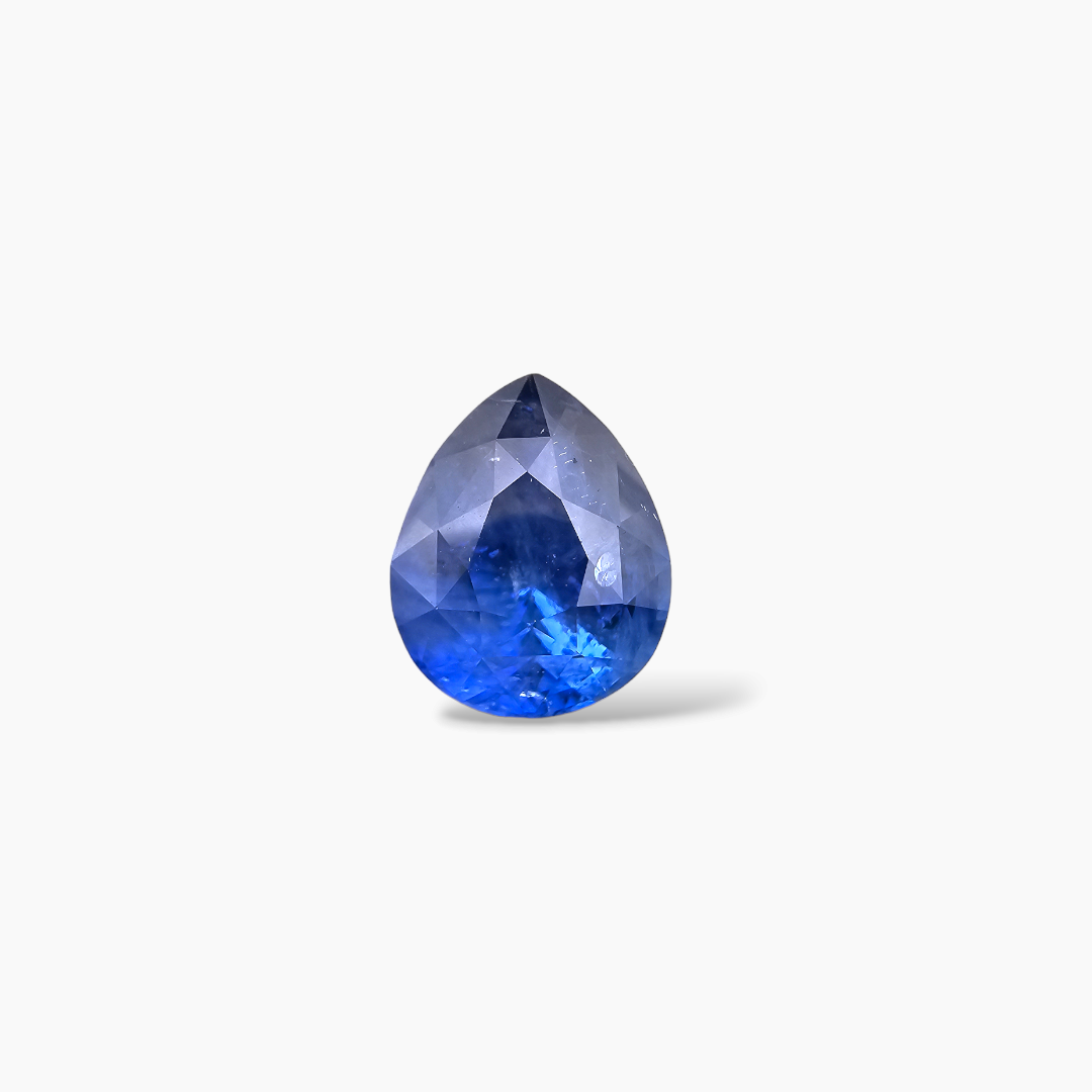 Natural Blue Sapphire Stone 4.05 Carats Pear Cut