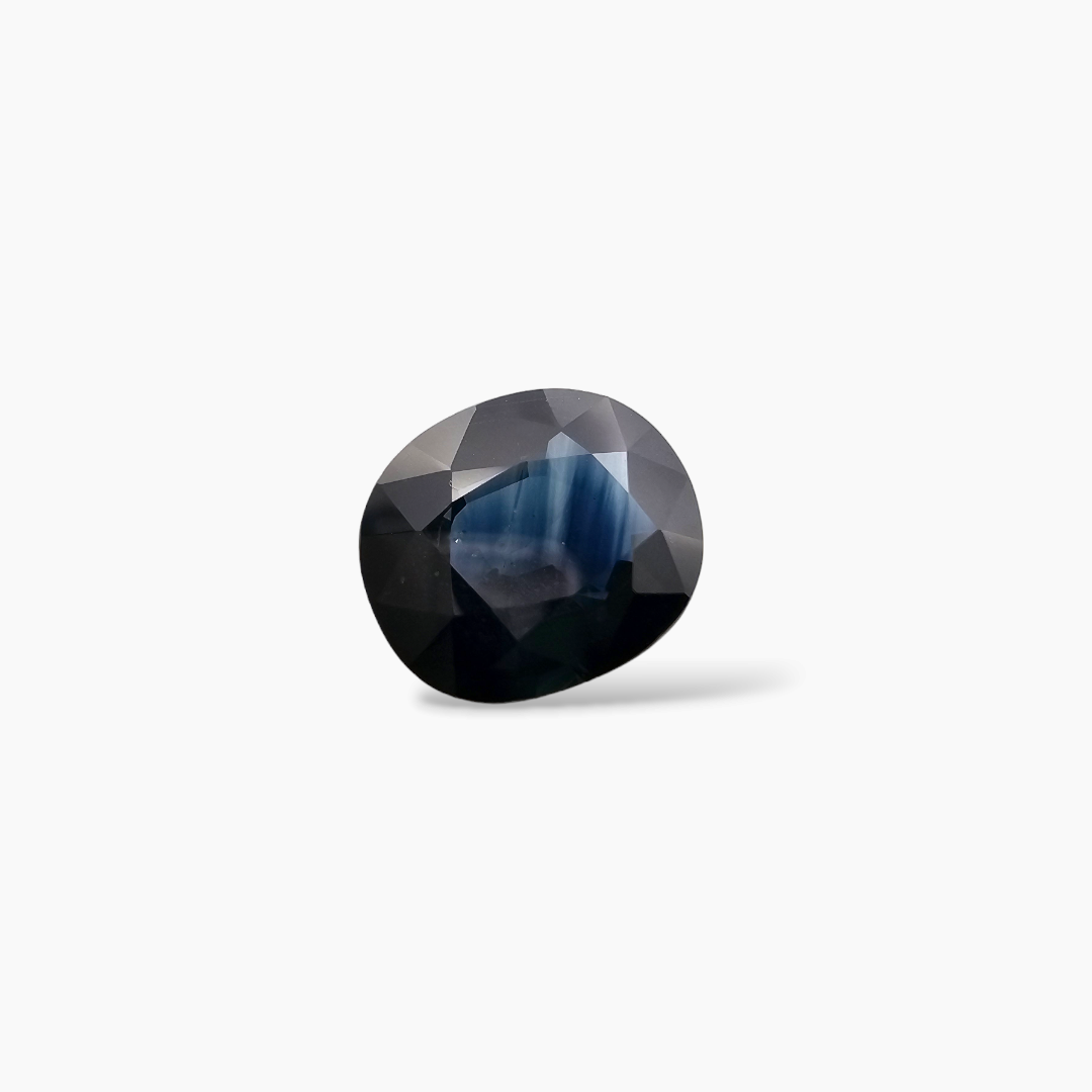 Natural Blue Sapphire Stone 7.56 Carats Oval Shape