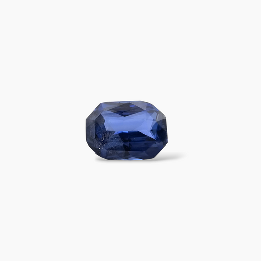 Natural Blue Sapphire Stone 2.07 Carats Emerald Cut