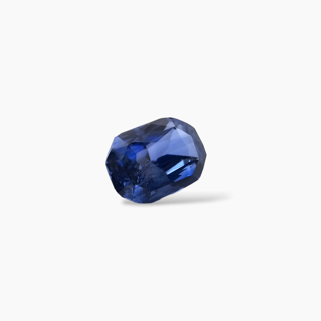 Natural Blue Sapphire Stone 2.07 Carats Emerald Cut