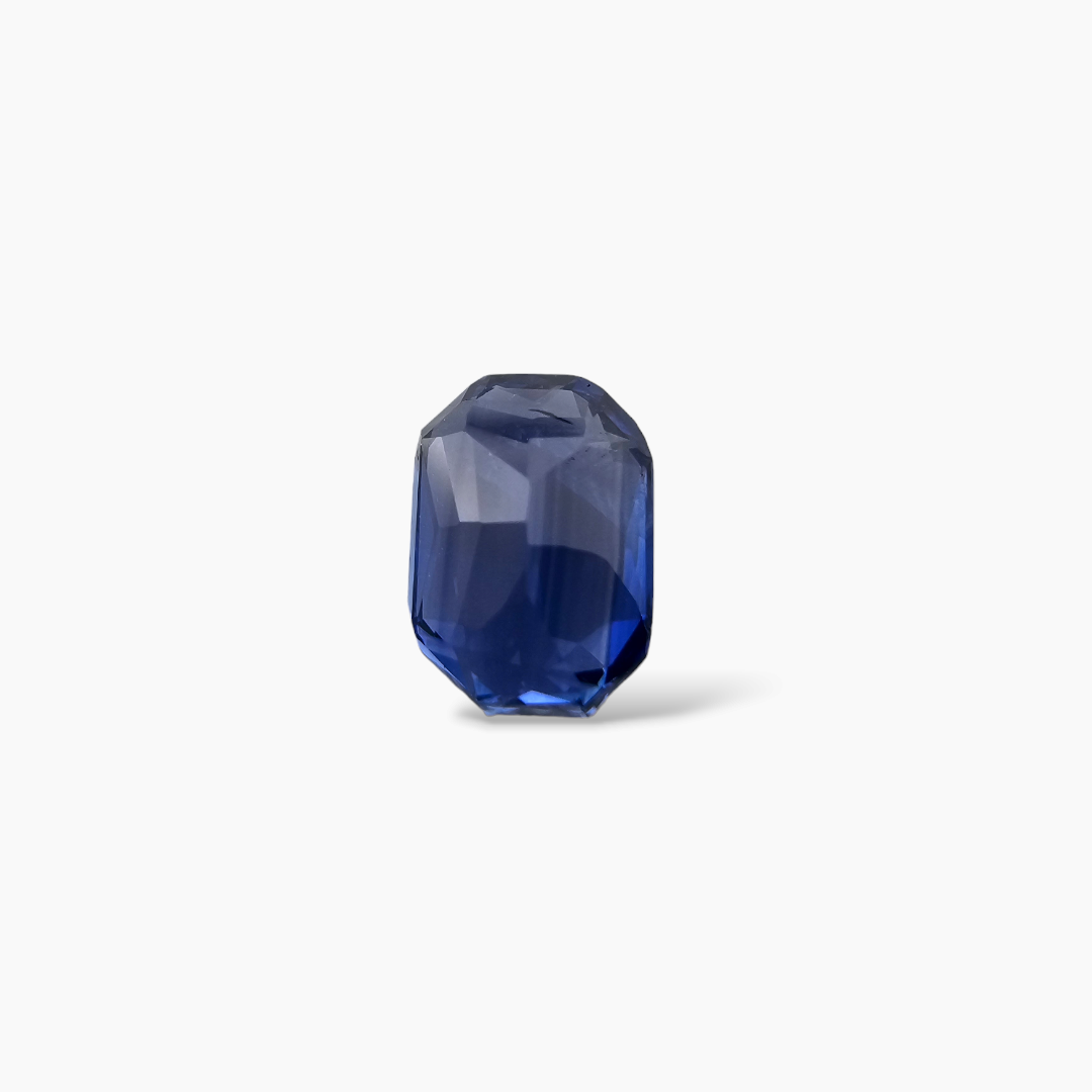 Natural Blue Sapphire Stone 2.07 Carats Emerald Cut