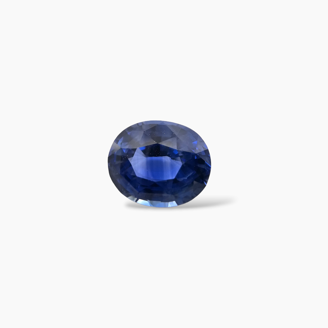 Natural Blue Sapphire Stone 5.74 Carats Oval Cut