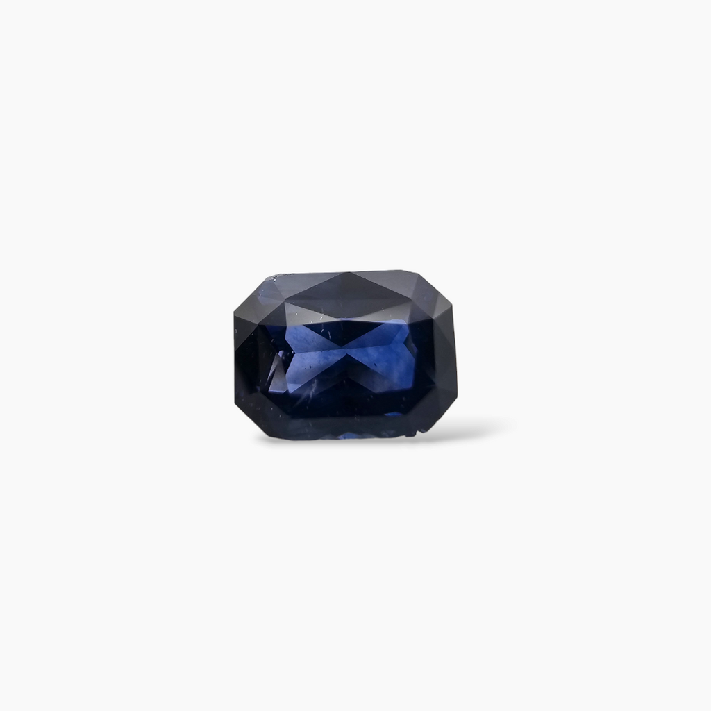 Natural Blue Sapphire Stone 3.04 Carats Emerald Cut