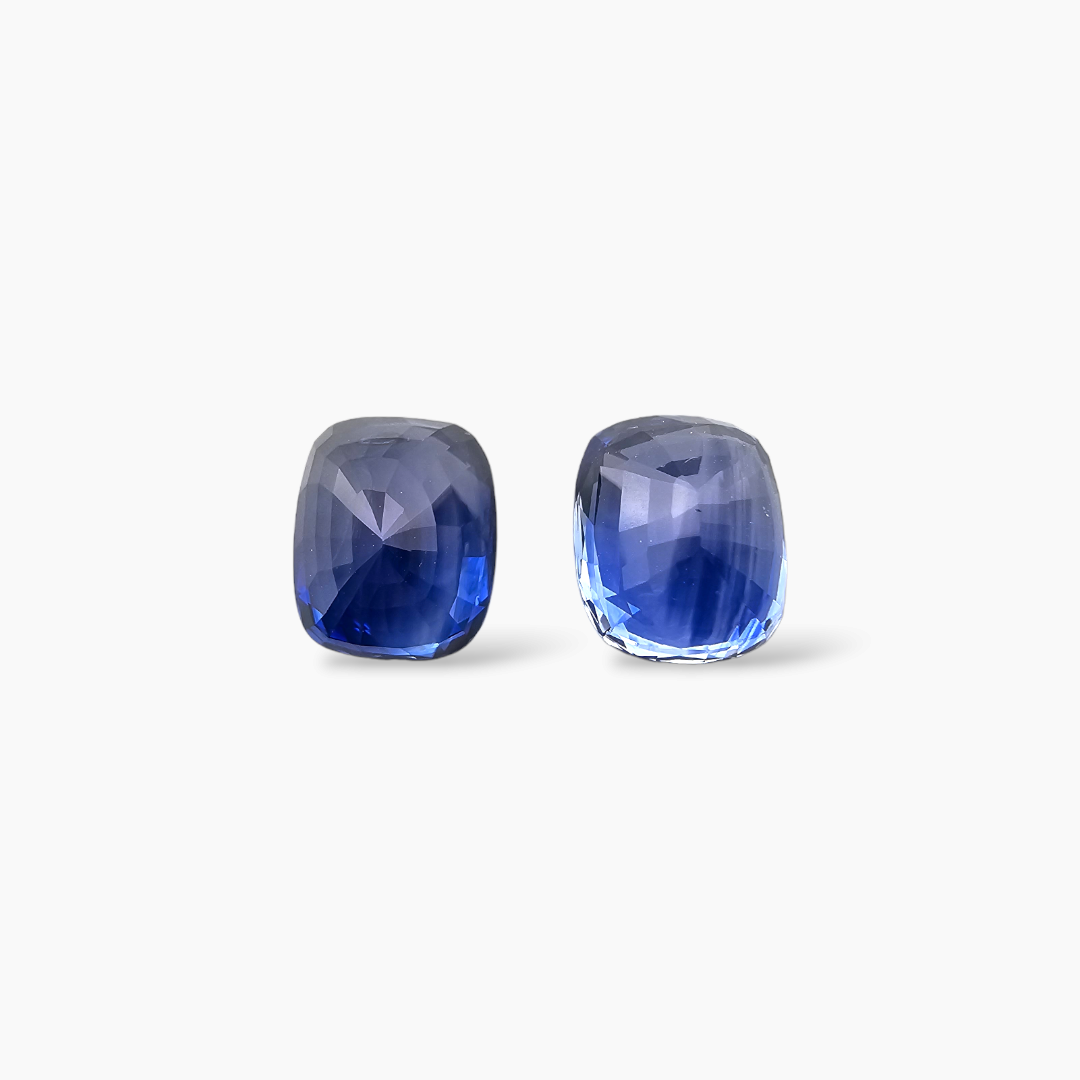 Natural Blue Sapphire Pair Stone 8.35 Carats Cushion Shape