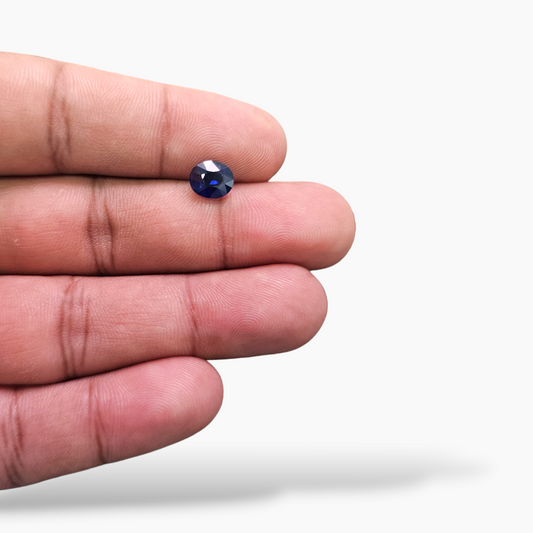 Natural Blue Sapphire Stone 2.06 Carats Oval