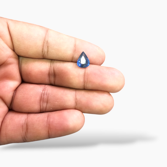 Natural Blue Sapphire Stone 1.91 Carats Pear Shape