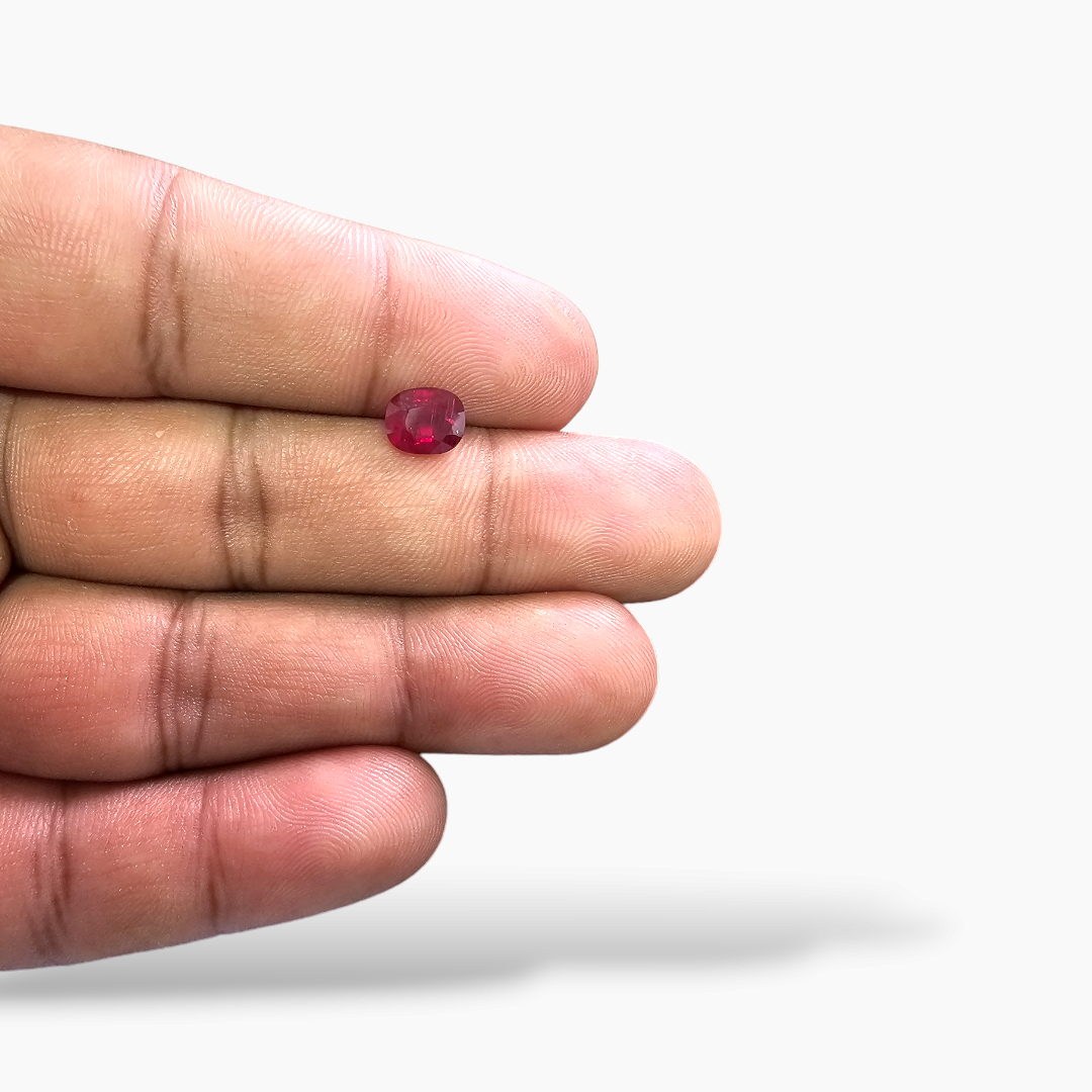 Natural Mozambique Ruby Manik Stone 1.47 Carats Cushion Shape