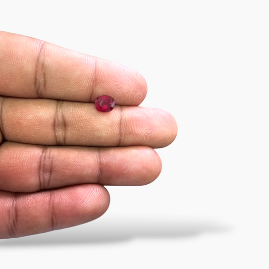 Natural Mozambique Ruby Manik Stone 1.47 Carats Cushion Shape