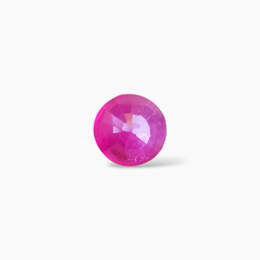 Natural Mozambique Ruby Manik Stone 0.96 Carats Round Shape