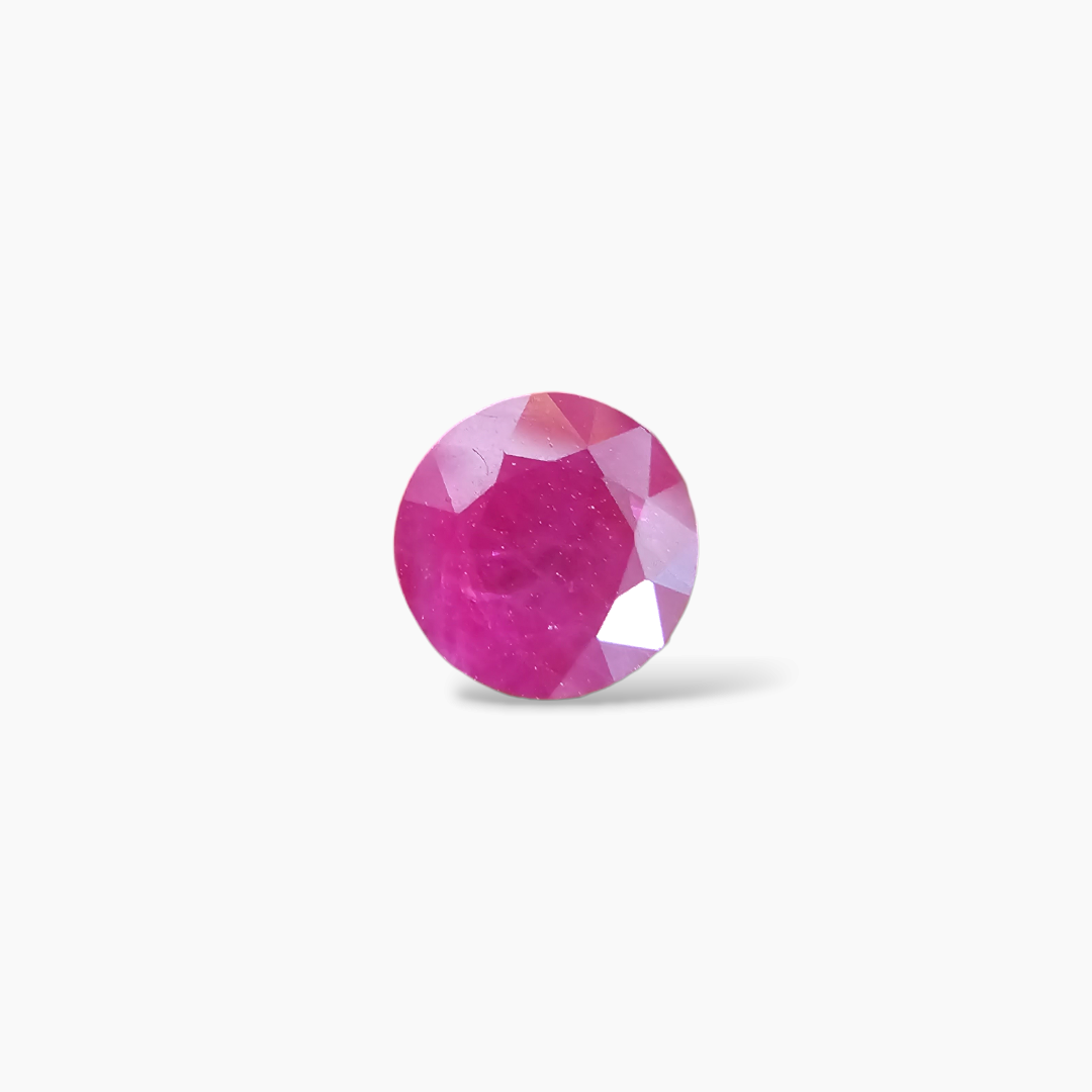 Natural Mozambique Ruby Manik Stone 1.45 Carats Round Shape