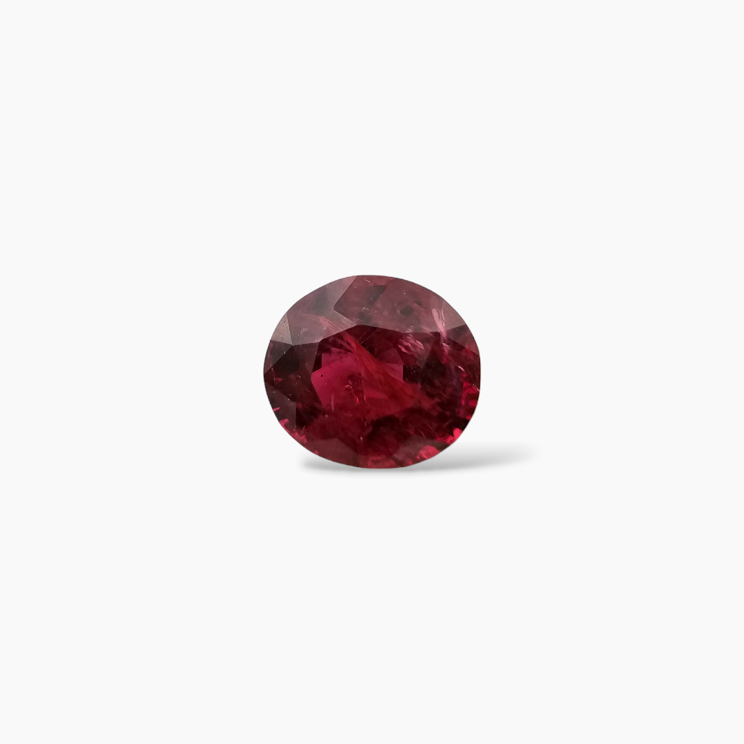 Natural Mozambique Ruby Manik Stone 1.18 Carats Oval Cut