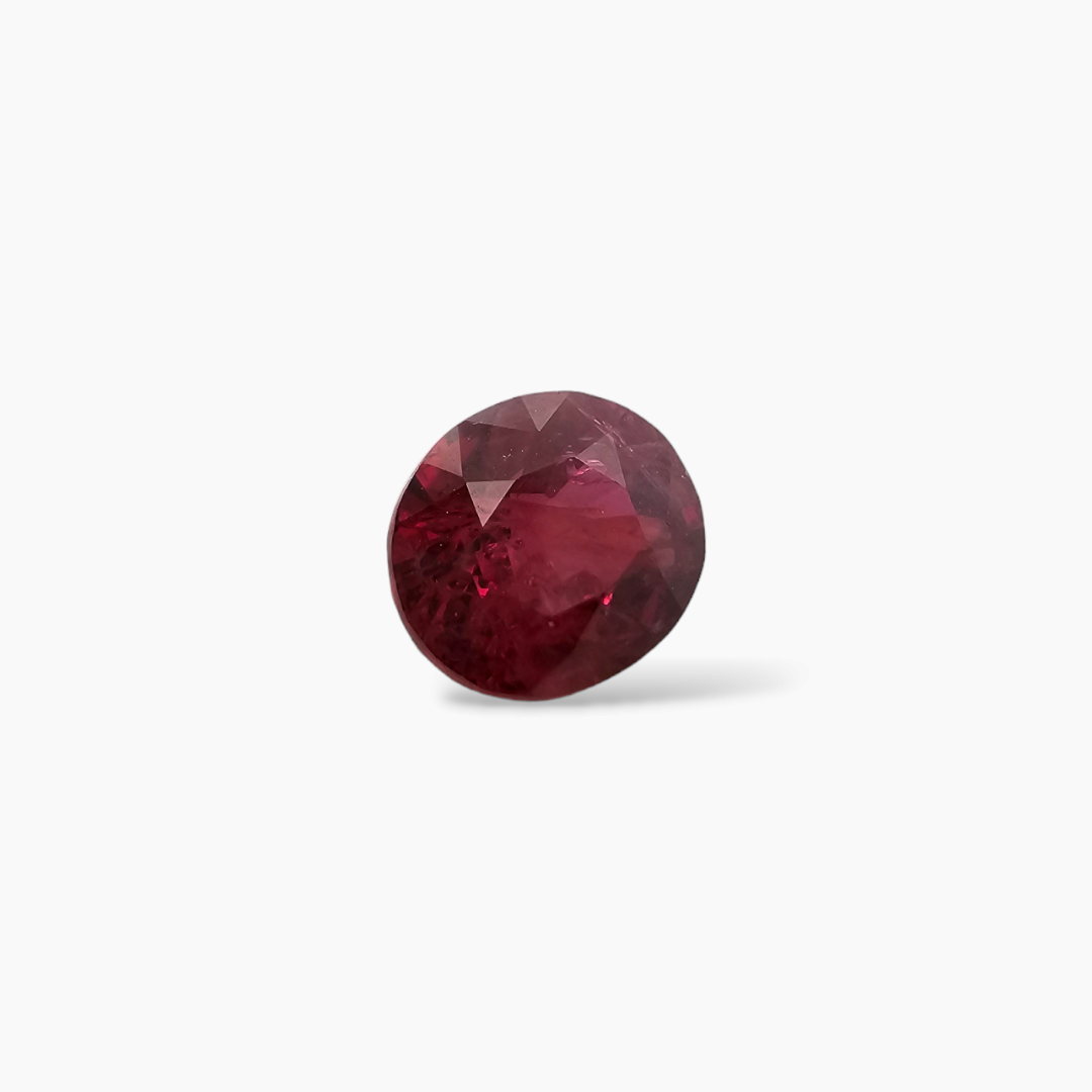 Natural Mozambique Ruby Manik Stone 1.18 Carats Oval Cut