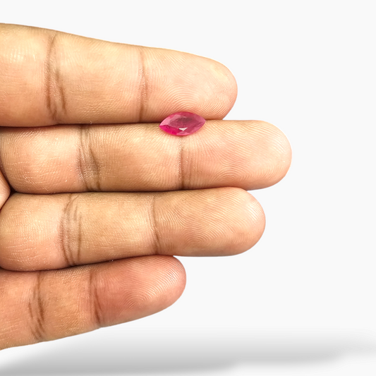 Natural Mozambique Ruby Manik Stone 1.04 Carats Marquise Shape