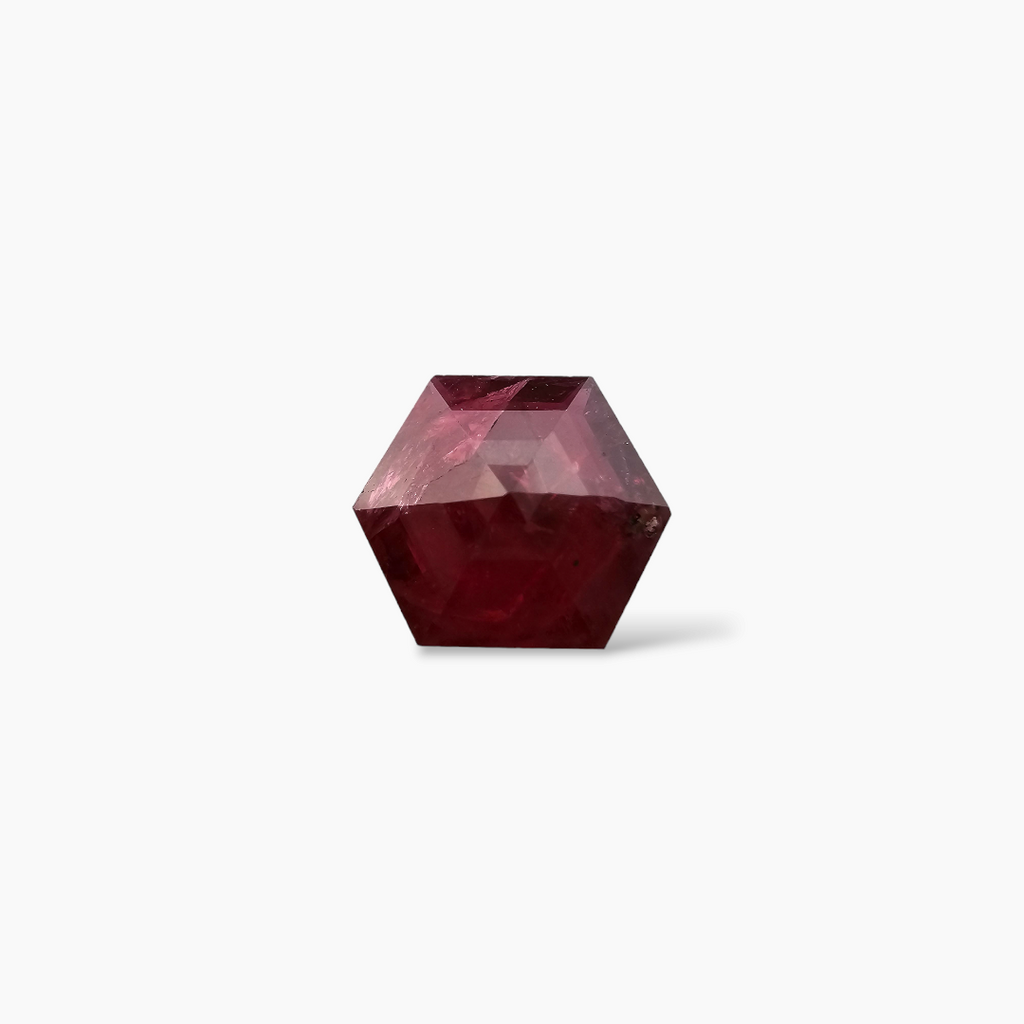 Natural Mozambique Ruby Manik Stone 1.53 Carats Hexagon Shape
