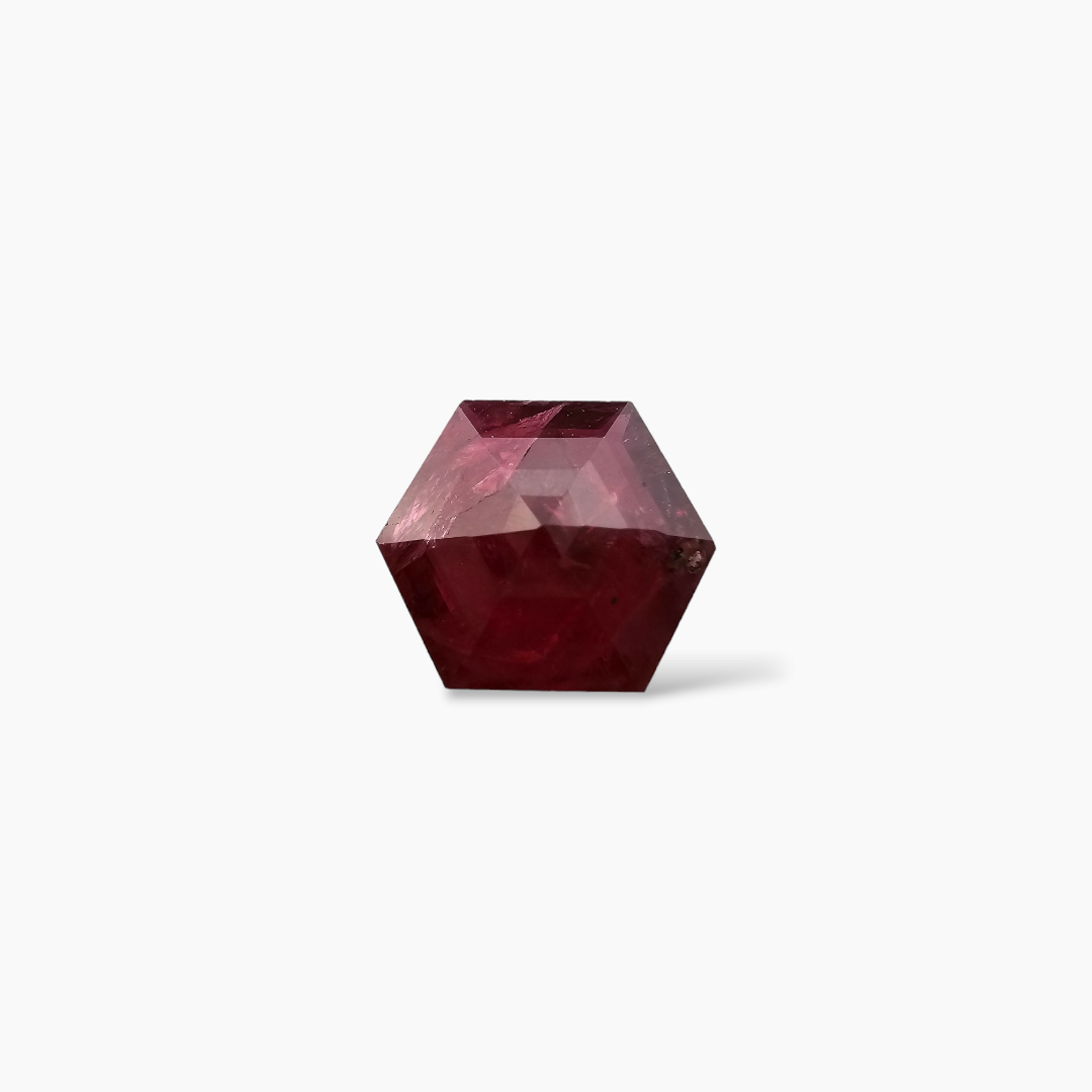 Natural Mozambique Ruby Manik Stone 1.53 Carats Hexagon Shape