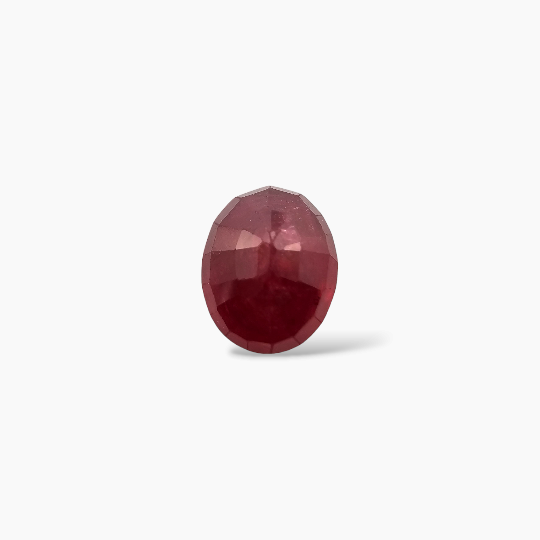 loose Natural Mozambique Ruby Manik Stone 2.19 Carats Oval Shape
