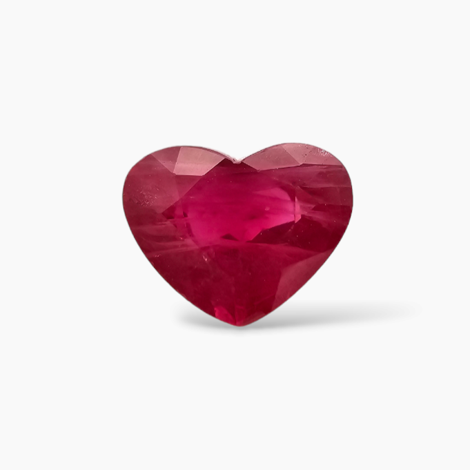 buy Natural Burmese Ruby Manik Stone 1.21 Carats Heart Shape