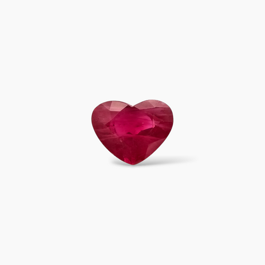 buy Natural Burmese Ruby Manik Stone 1.21 Carats Heart Shape