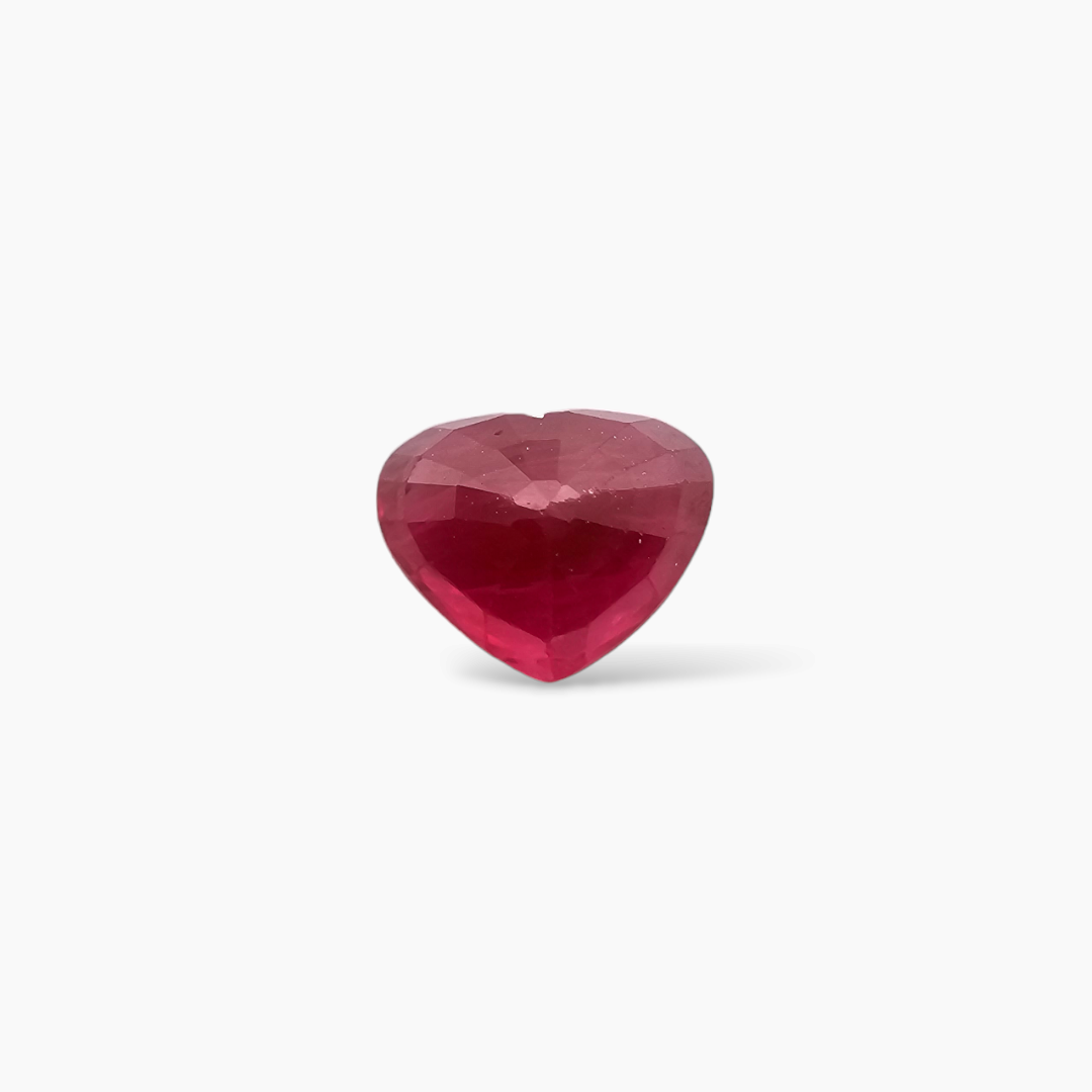 Natural Burmese Ruby Manik Stone 1.21 Carats Heart Shape 