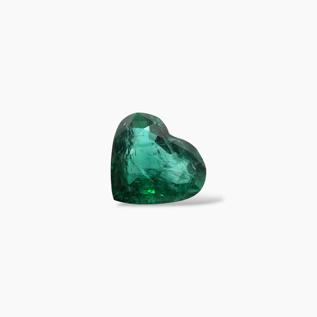 online Natural Zambian Emerald Stone 7.56 Carats Heart Shape