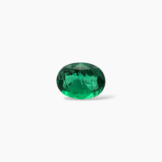 buy Natural Zambian Emerald Stone 1.66 Carats Oval Cut 9.2 x 7 mm 