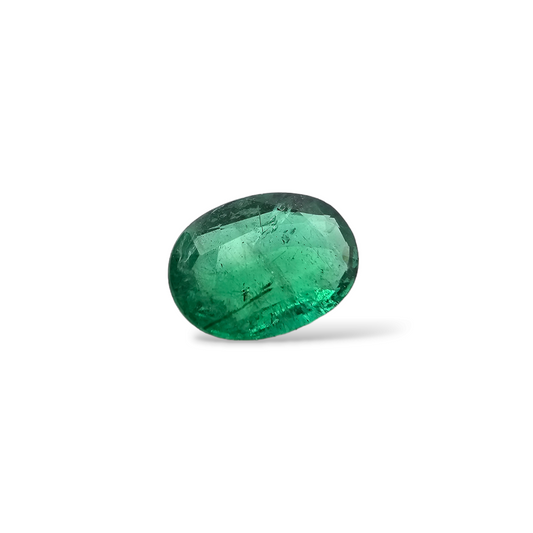 Natural Zambian Emerald Stone 5.38 Carats Oval Cut