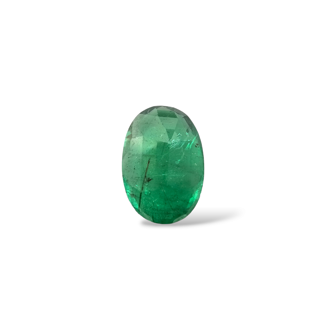 Natural Zambian Emerald Stone 5.38 Carats Oval Cut