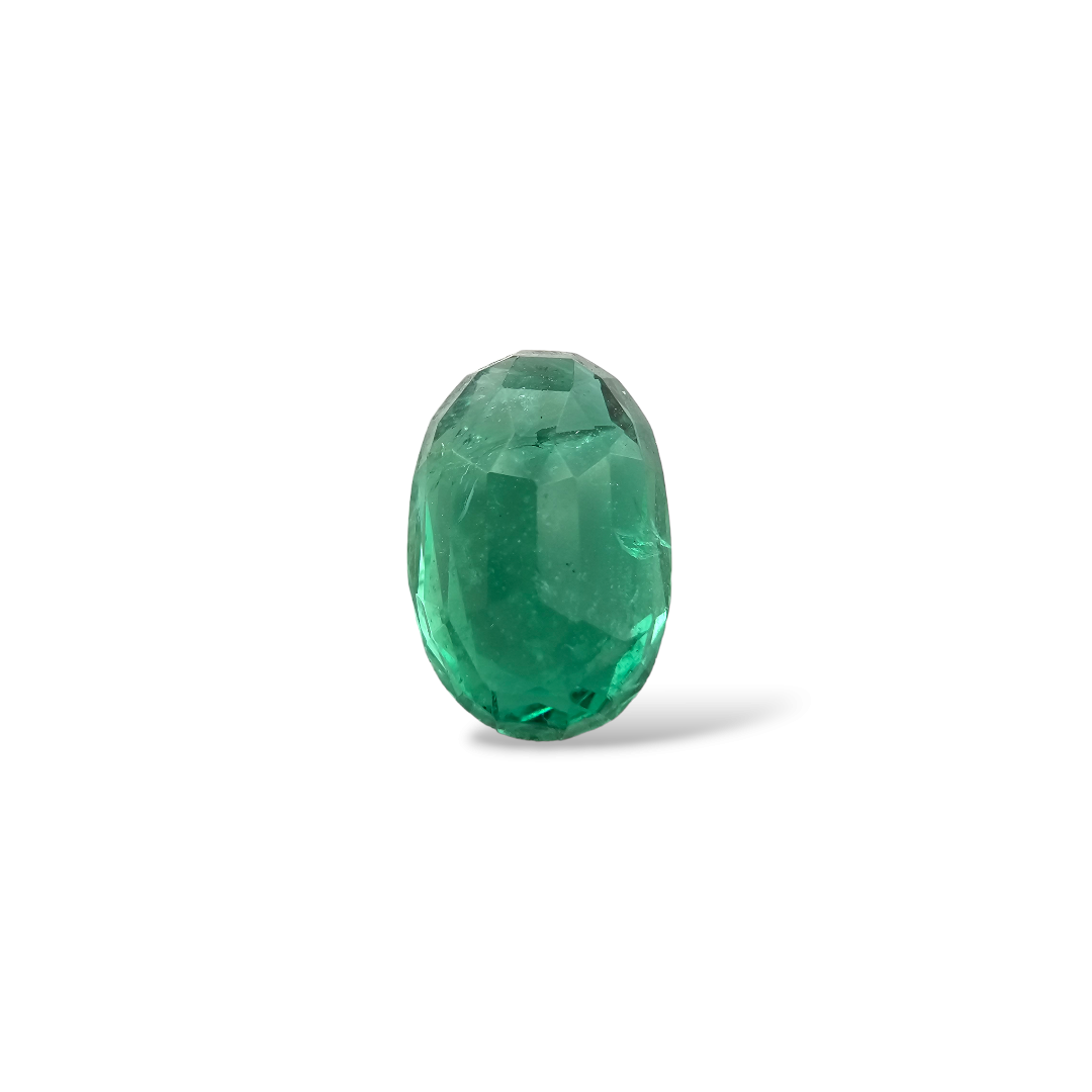 shop Natural Zambian Emerald Stone 5.52 Carats Oval Cut 13.7 x 9.4  mm