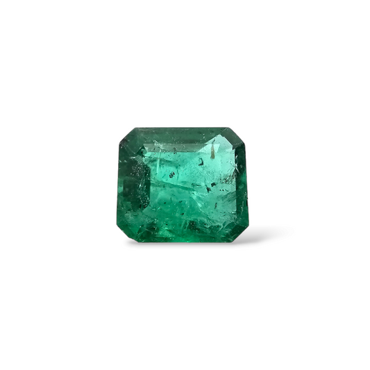 buy Natural Zambian Emerald Stone 2.66 Carats Emerald Cut 9 x 8.8  mm