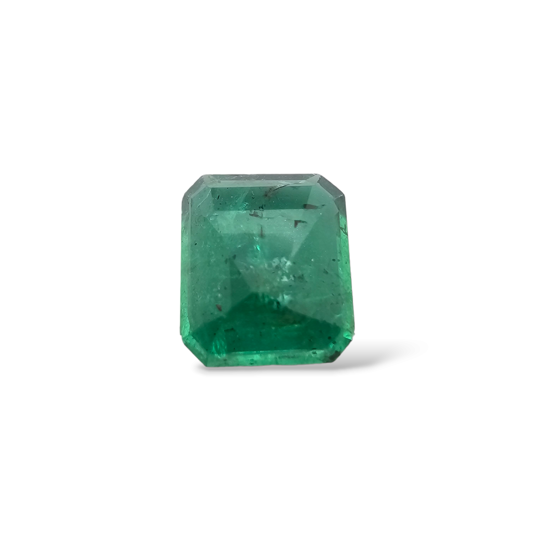 online Natural Zambian Emerald Stone 2.66 Carats Emerald Cut 9 x 8.8  mm